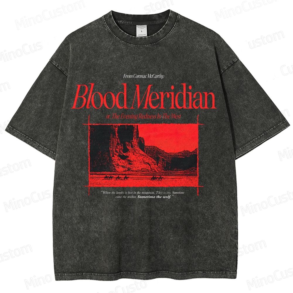 Blood Meridian Vintage Graphic Washed T - Shirt