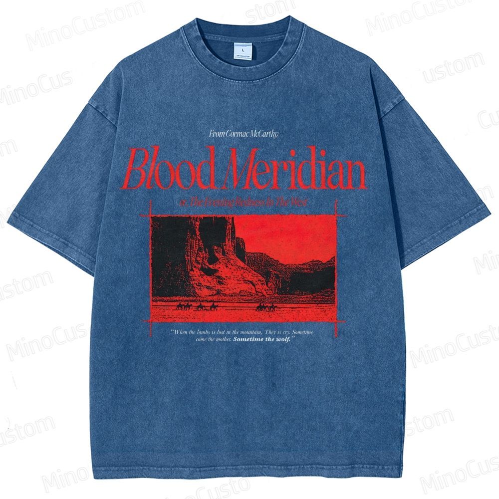 Blood Meridian Vintage Graphic Washed T - Shirt