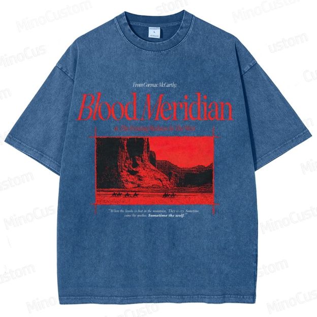 Blood Meridian Vintage Graphic Washed T - Shirt