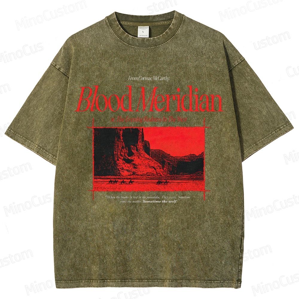 Blood Meridian Vintage Graphic Washed T - Shirt