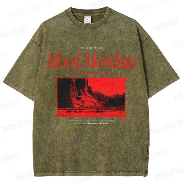 Blood Meridian Vintage Graphic Washed T - Shirt