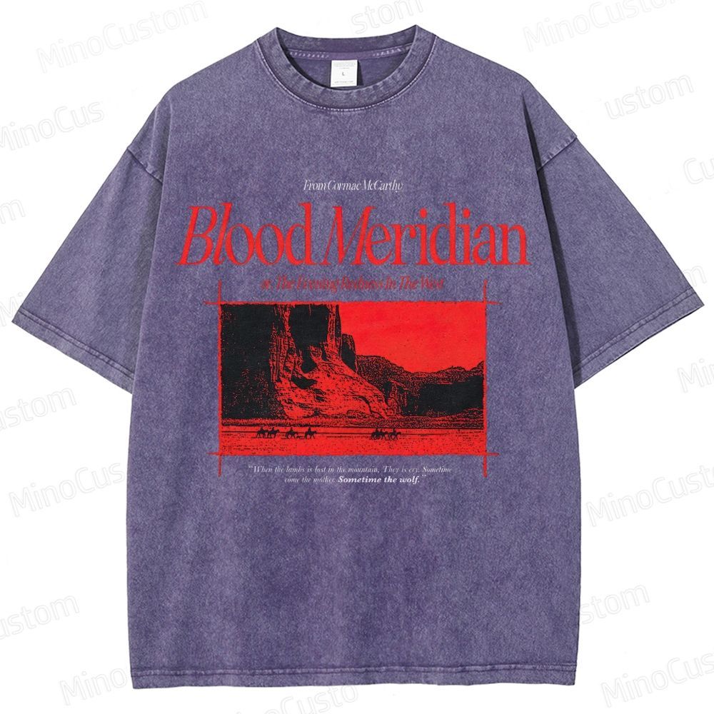 Blood Meridian Vintage Graphic Washed T - Shirt