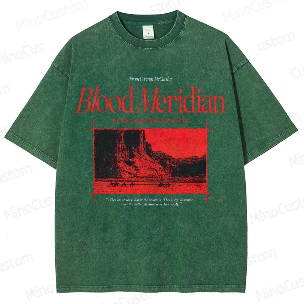 Blood Meridian Vintage Graphic Washed T - Shirt