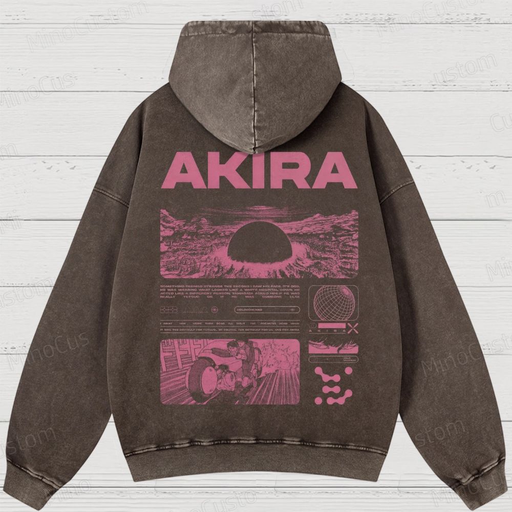 Unisex Fit Destruction lll  Washed Hoodies 