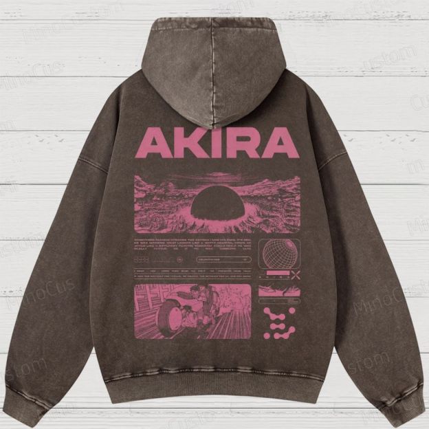 Unisex Fit Destruction lll  Washed Hoodies 