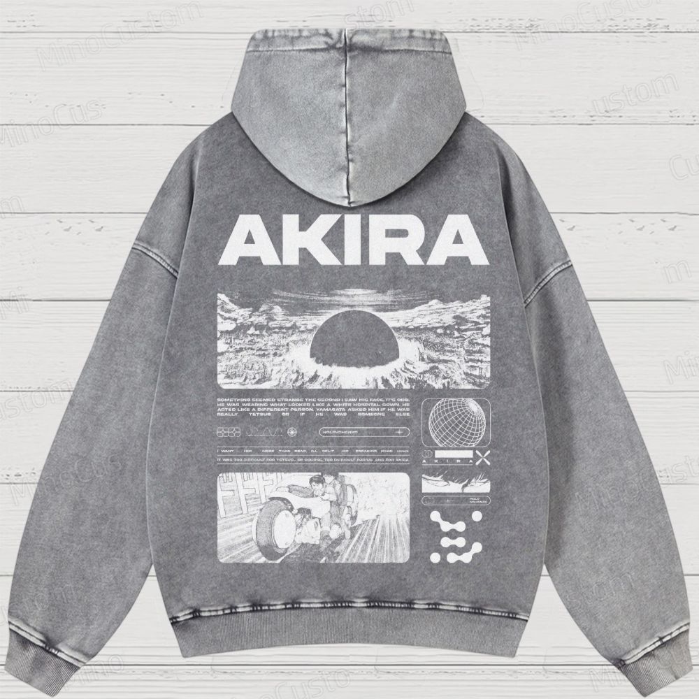 Unisex Fit Destruction lll  Washed Hoodies 