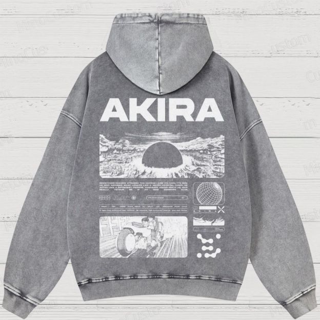 Unisex Fit Destruction lll  Washed Hoodies 