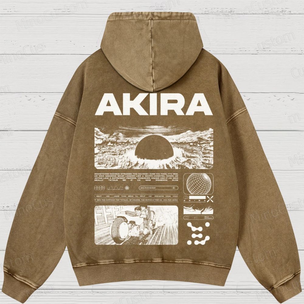 Unisex Fit Destruction lll  Washed Hoodies 