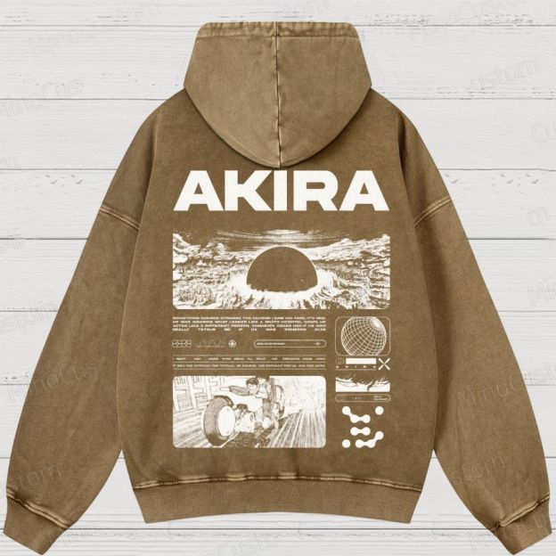 Unisex Fit Destruction lll  Washed Hoodies 