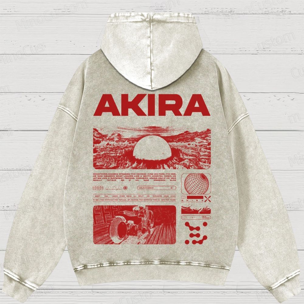 Unisex Fit Destruction lll  Washed Hoodies 