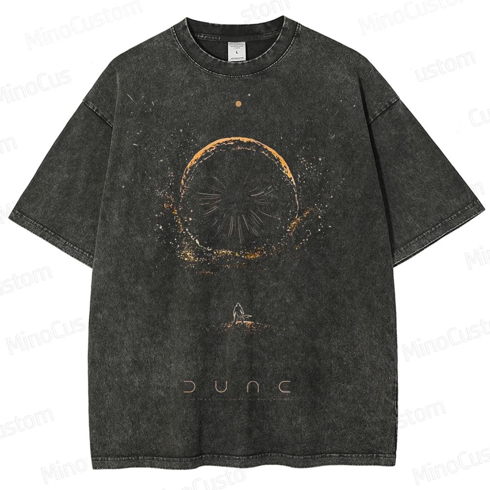 Dune Movie Inspired Vintage Washed T - Shirt
