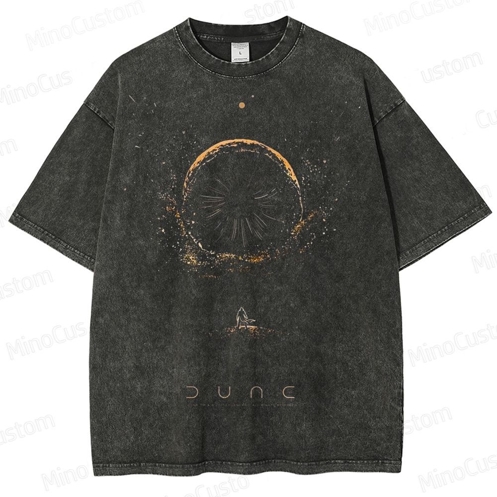 Dune Movie Inspired Vintage Washed T - Shirt