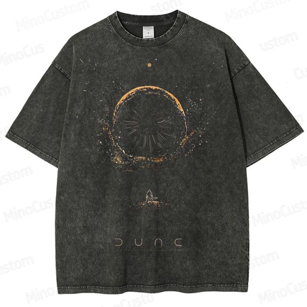 Dune Movie Inspired Vintage Washed T - Shirt