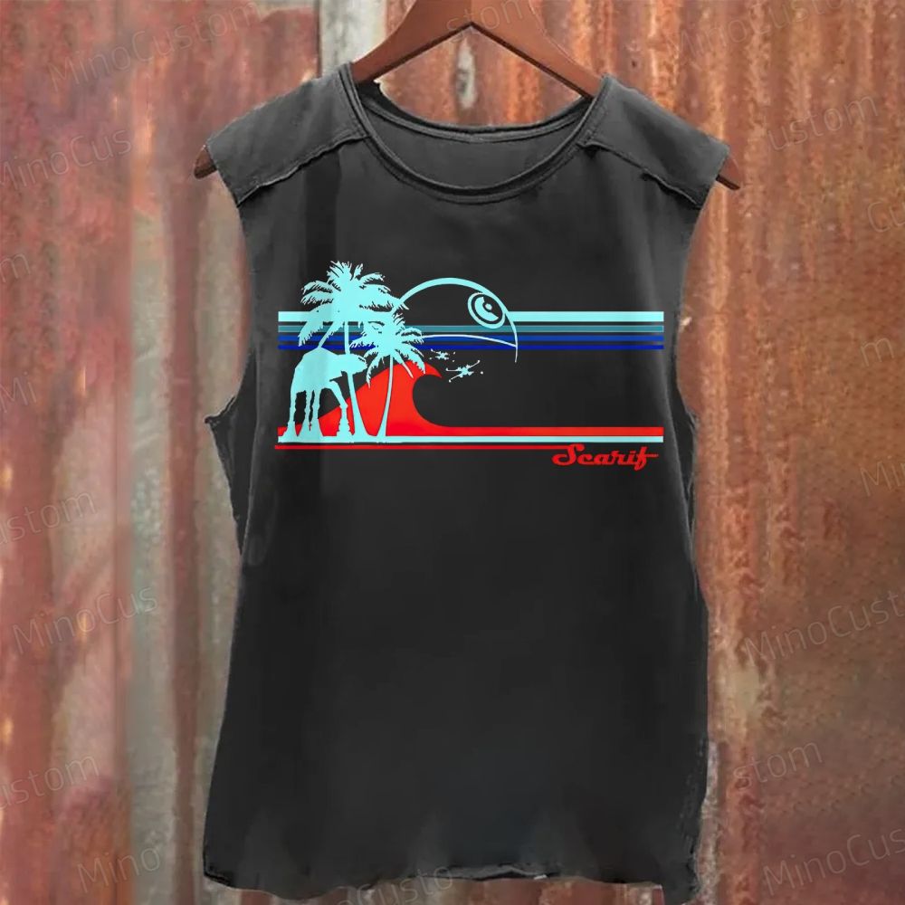 Star Wars Scarif Retro Beach Graphic Tank Top