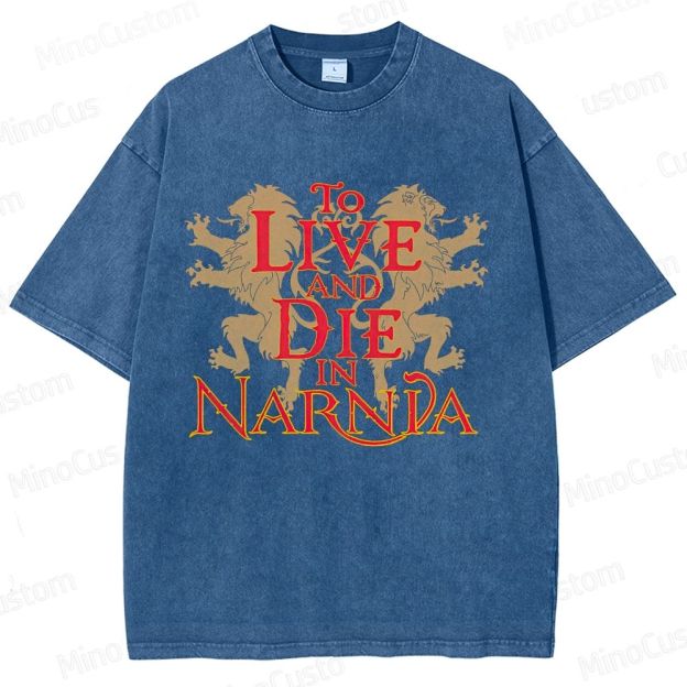 Narnia “To Live and Die in Narnia” Graphic Washed T - Shirt