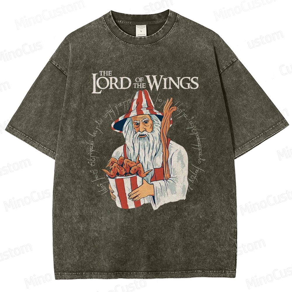 The Lord of the Wings Parody Washed T - Shirt
