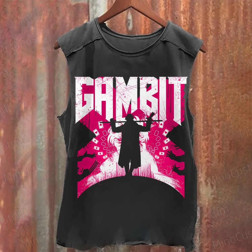 Gambit X-Men 92 Washed Tank Top 