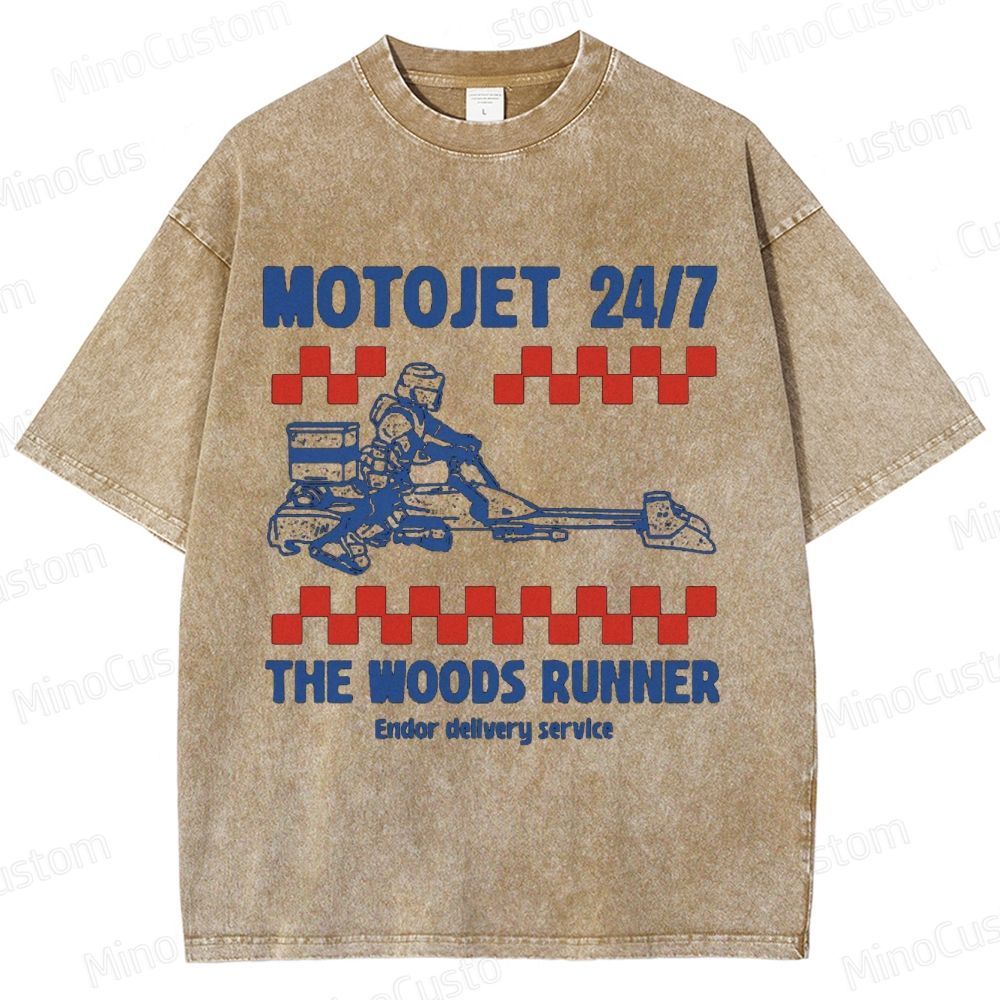 Star Wars Motojet 24/7 Woods Runner Washed T - Shirt