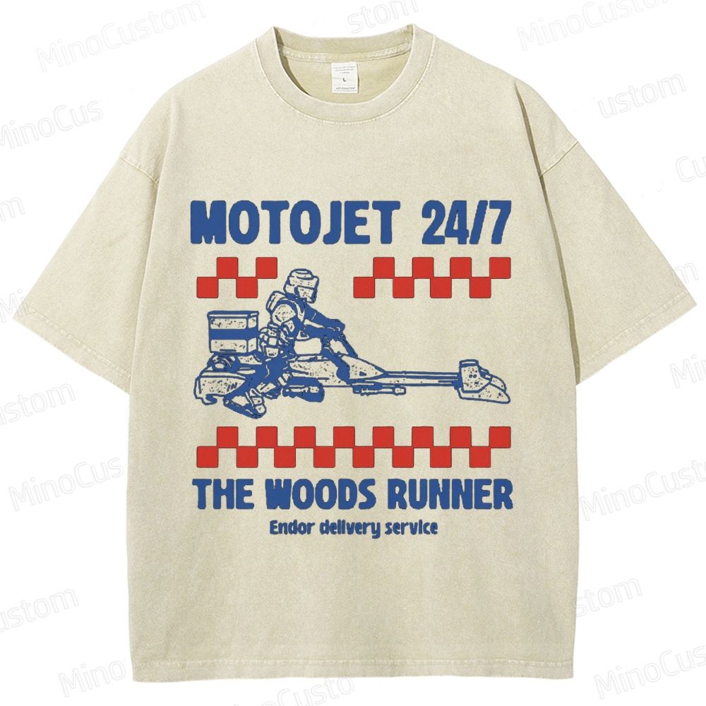 Star Wars Motojet 24/7 Woods Runner Washed T - Shirt