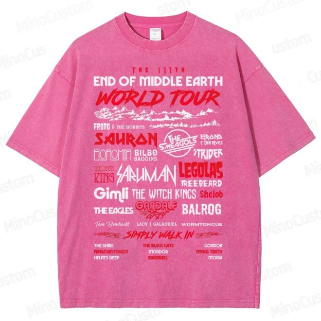 The 111th End of Middle Earth World Tou  Washed T-Shirt 
