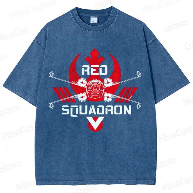Star Wars Red Squadron X - Wing Washed T - Shirt