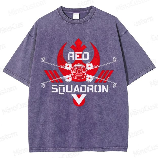 Star Wars Red Squadron X - Wing Washed T - Shirt