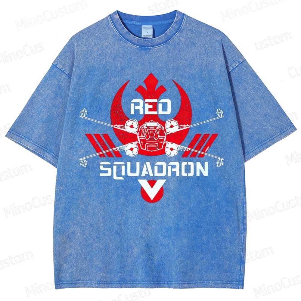 Star Wars Red Squadron X - Wing Washed T - Shirt