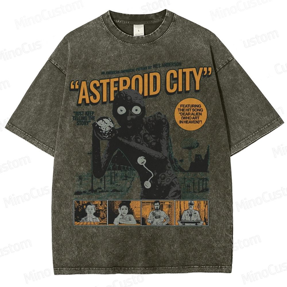 Wes Anderson Asteroid City Washed T - Shirt