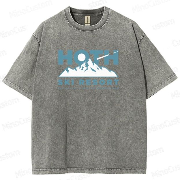 Star Wars Hoth Ski Resort Washed T - Shirt