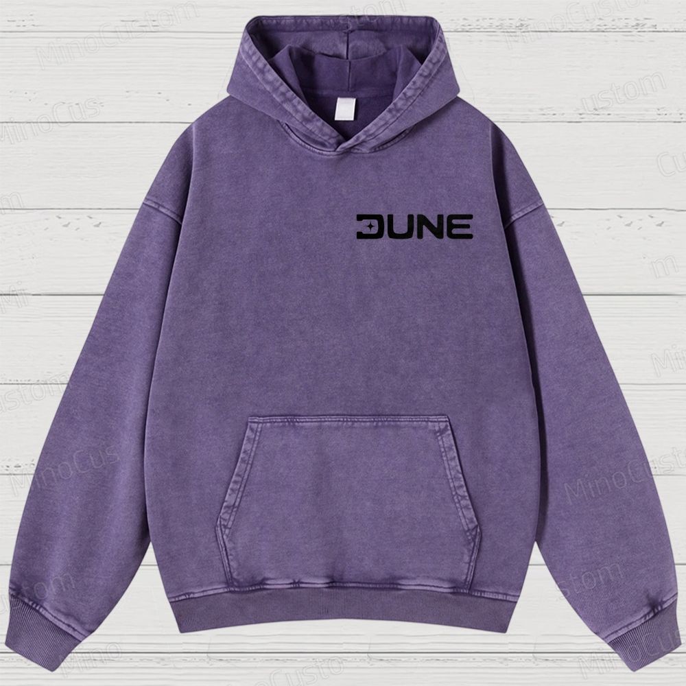 Dune Movie "Dreams Are Messages" Washed Hoodie