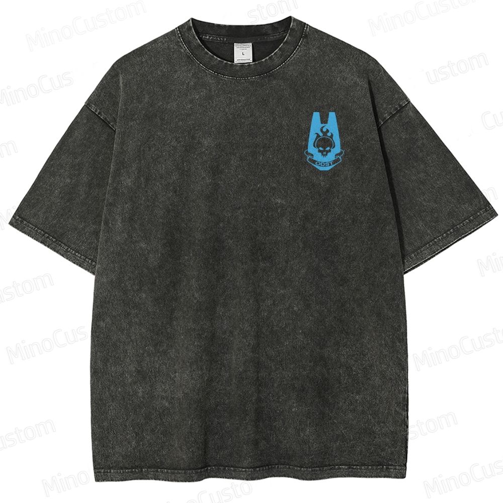 Vintage Wash Master Chief Spartan Washed T-Shirt 