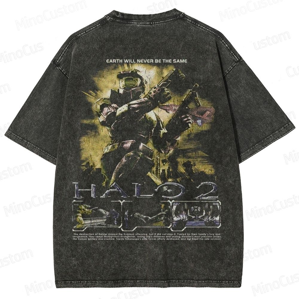 Wash Master Chief Spartan Washed T-Shirt