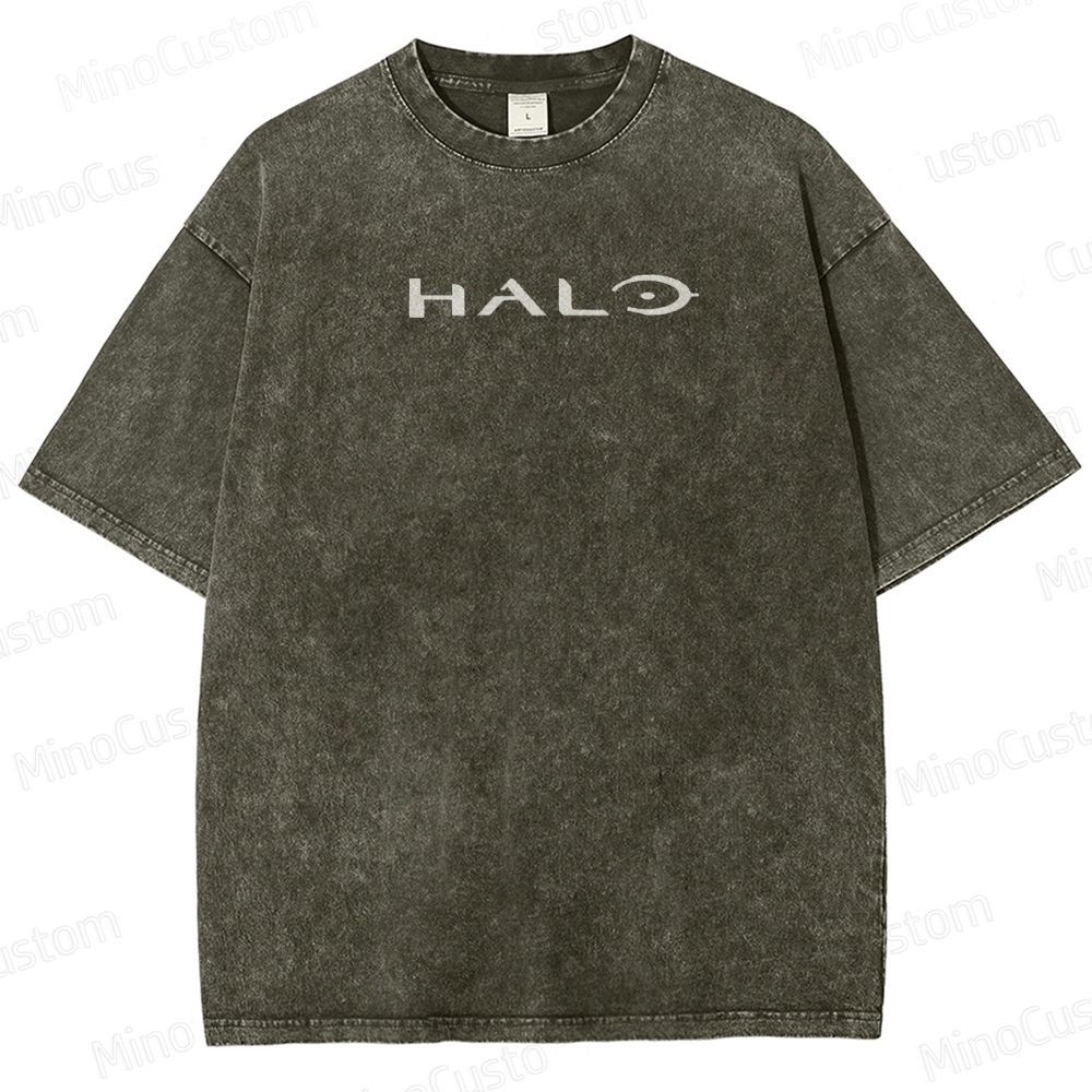 Wash Master Chief Spartan  Washed T-Shirt 