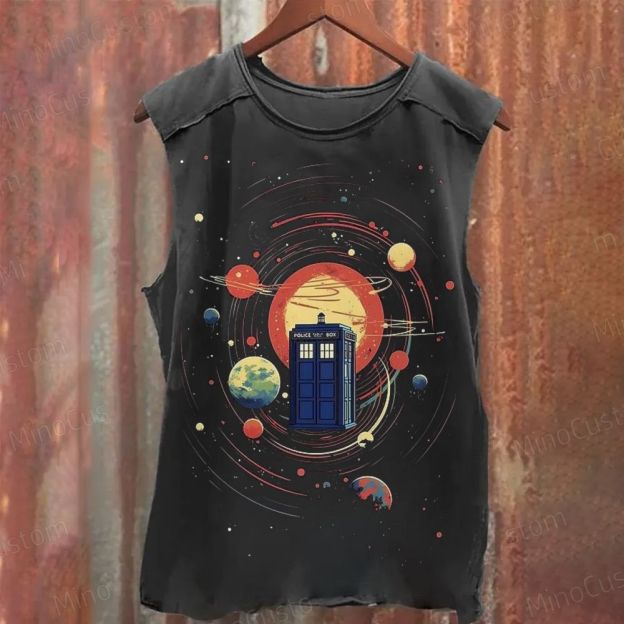 Doctor Who TARDIS Cosmic Graphic Sleeveless Tank Top