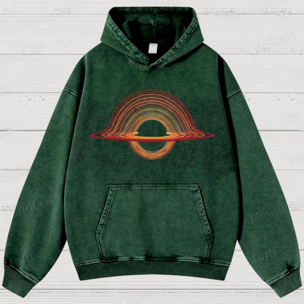 Black Hole Washed Hoodies 