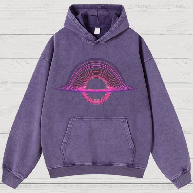 Black Hole Washed Hoodies 