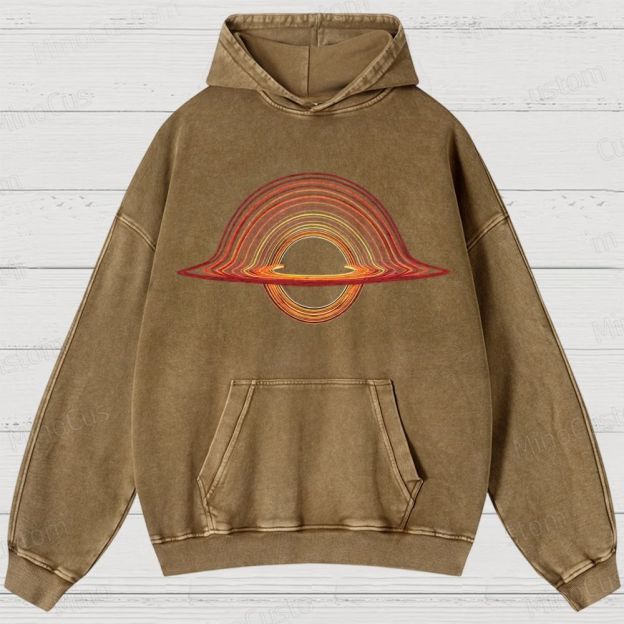 Black Hole Washed Hoodies 