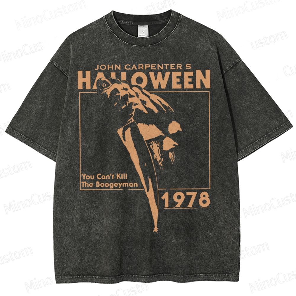 Halloween 1978 Horror Slasher Movie Washed T-Shirt
