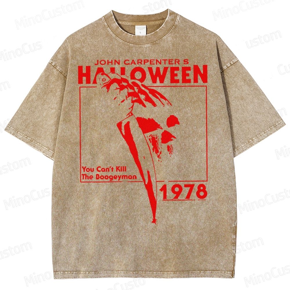 Halloween 1978 Horror Slasher Movie Washed T-Shirt