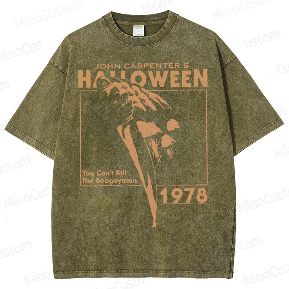 Halloween 1978 Horror Slasher Movie Washed T-Shirt