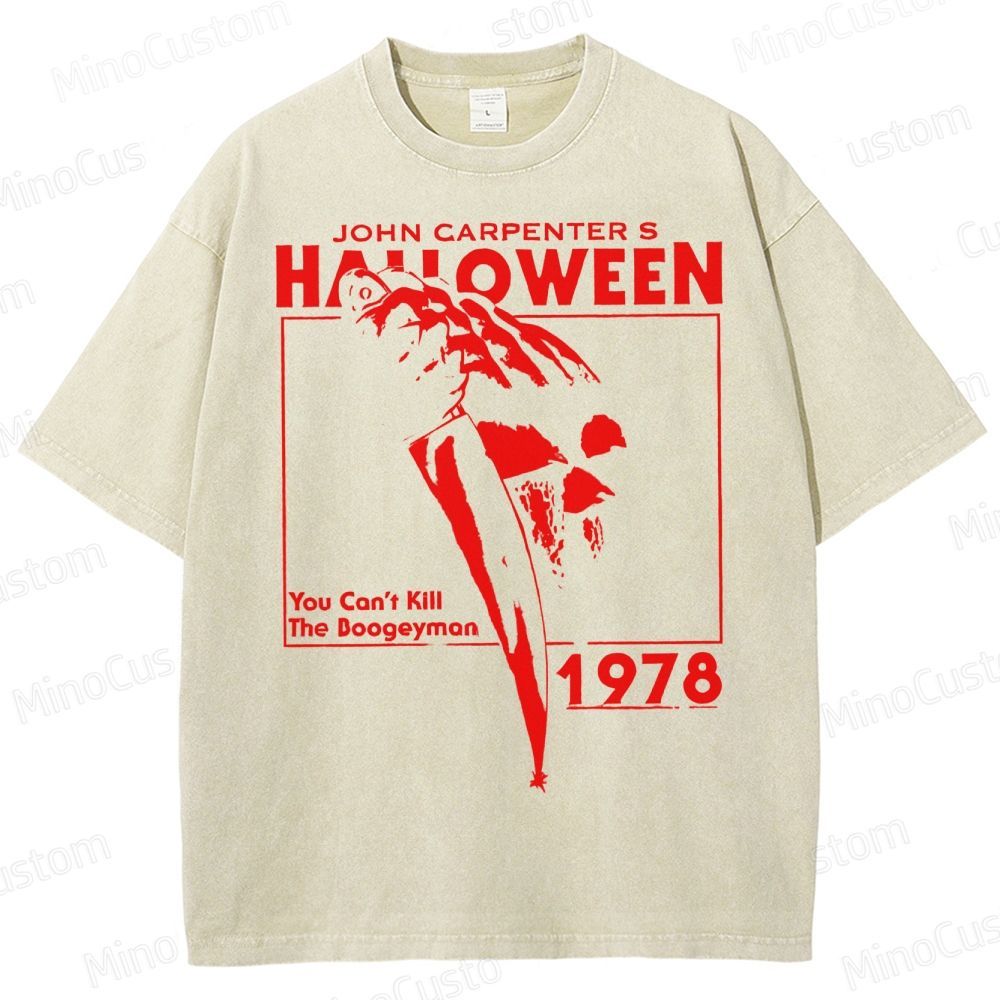 Halloween 1978 Horror Slasher Movie Washed T-Shirt