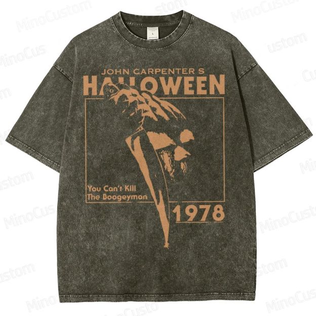 Halloween 1978 Horror Slasher Movie Washed T-Shirt