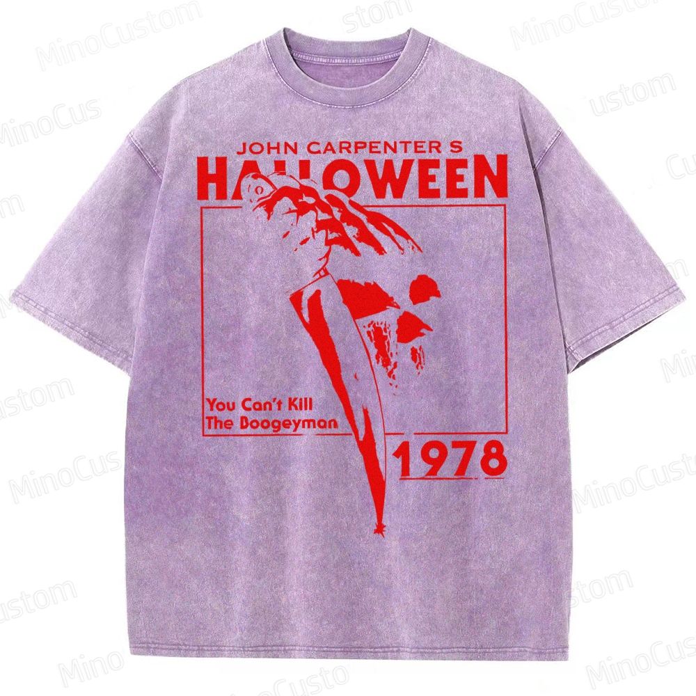 Halloween 1978 Horror Slasher Movie Washed T-Shirt