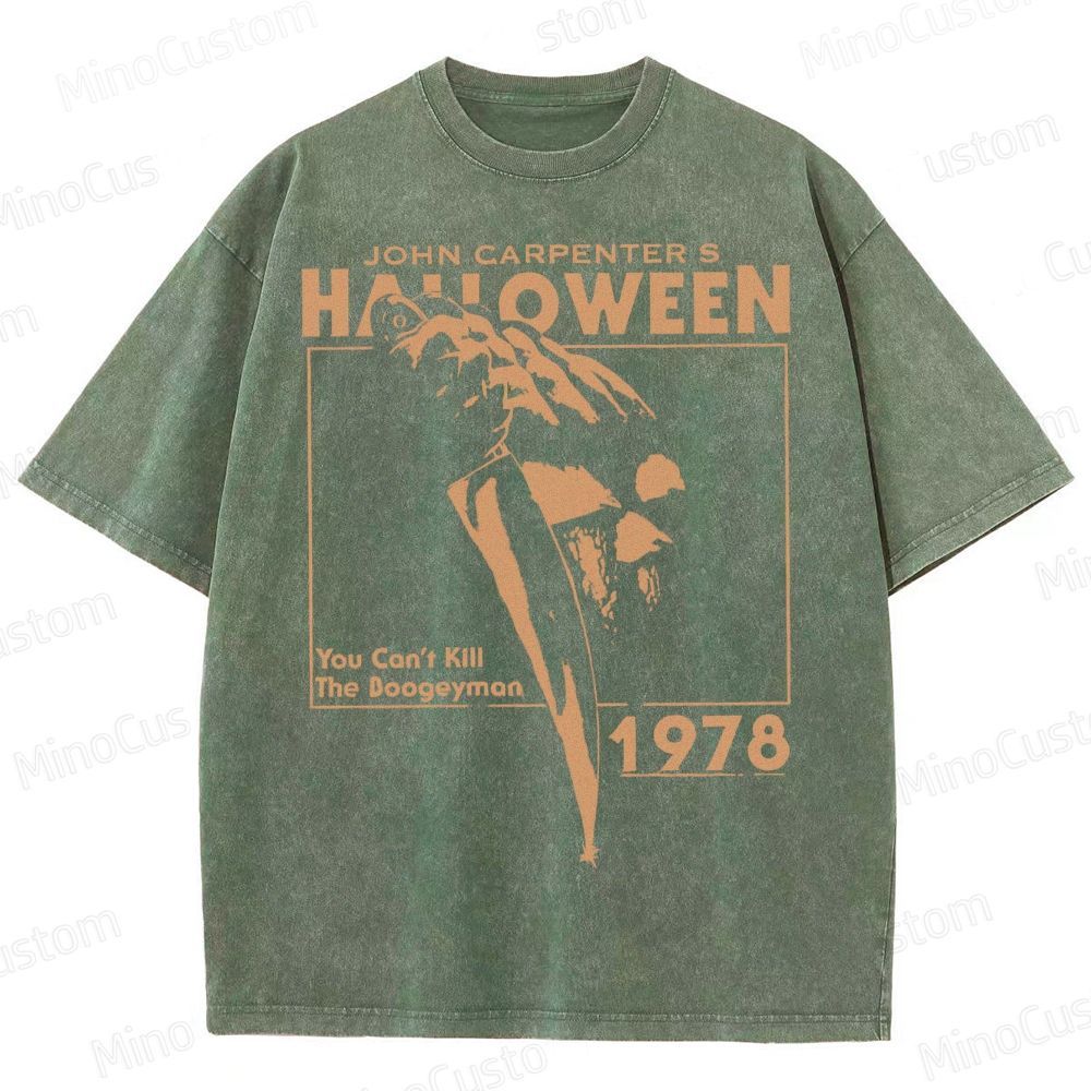 Halloween 1978 Horror Slasher Movie Washed T-Shirt