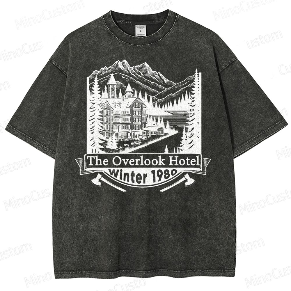Overlook Hotel Winter 1980  Washed T-Shirt 