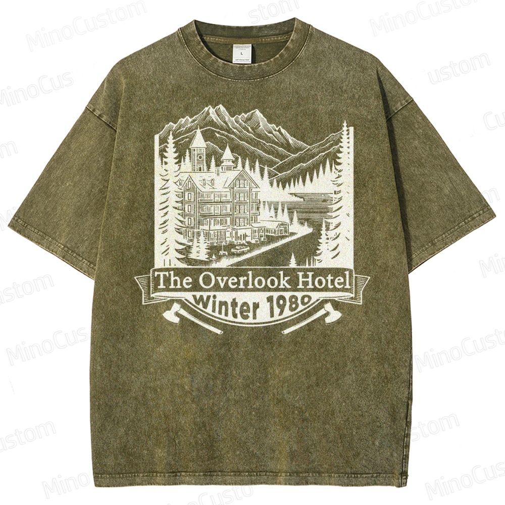 Overlook Hotel Winter 1980  Washed T-Shirt 
