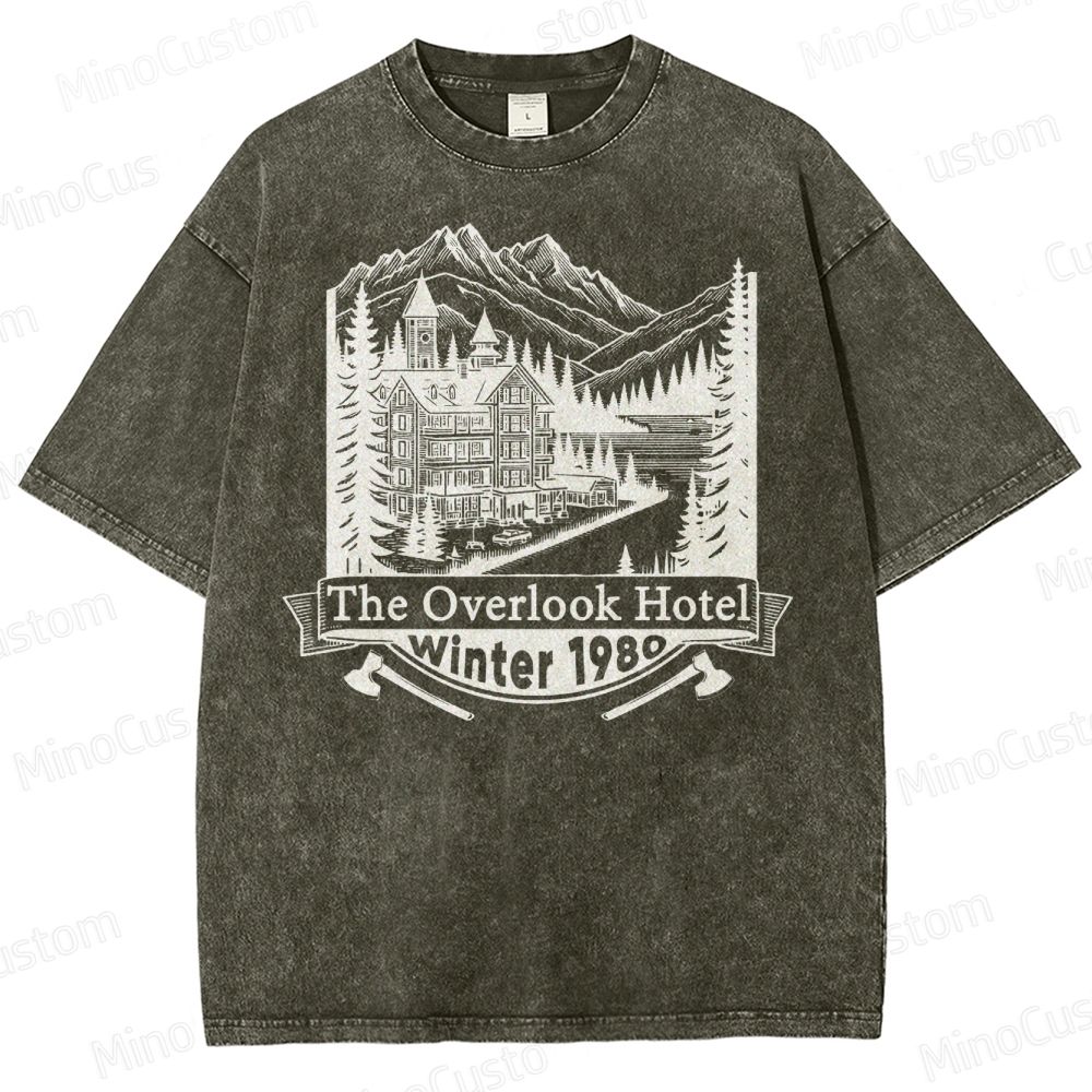 Overlook Hotel Winter 1980  Washed T-Shirt 