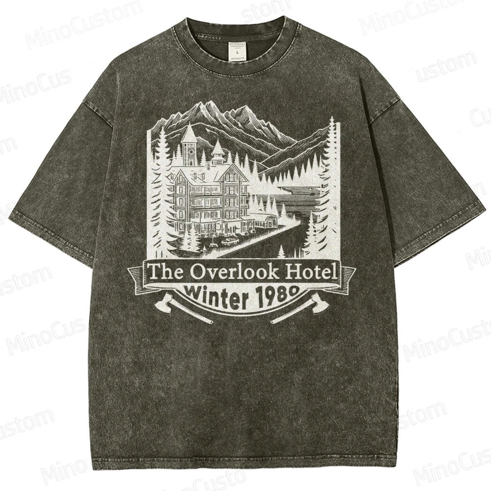 Overlook Hotel Winter 1980  Washed T-Shirt 