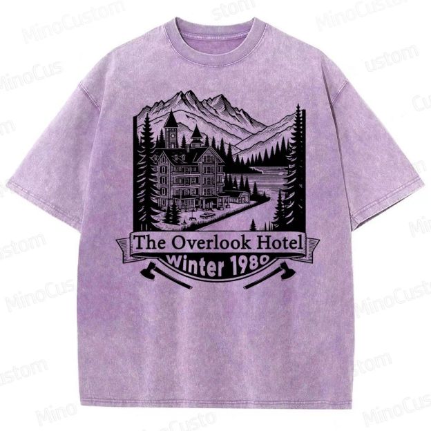 Overlook Hotel Winter 1980  Washed T-Shirt 