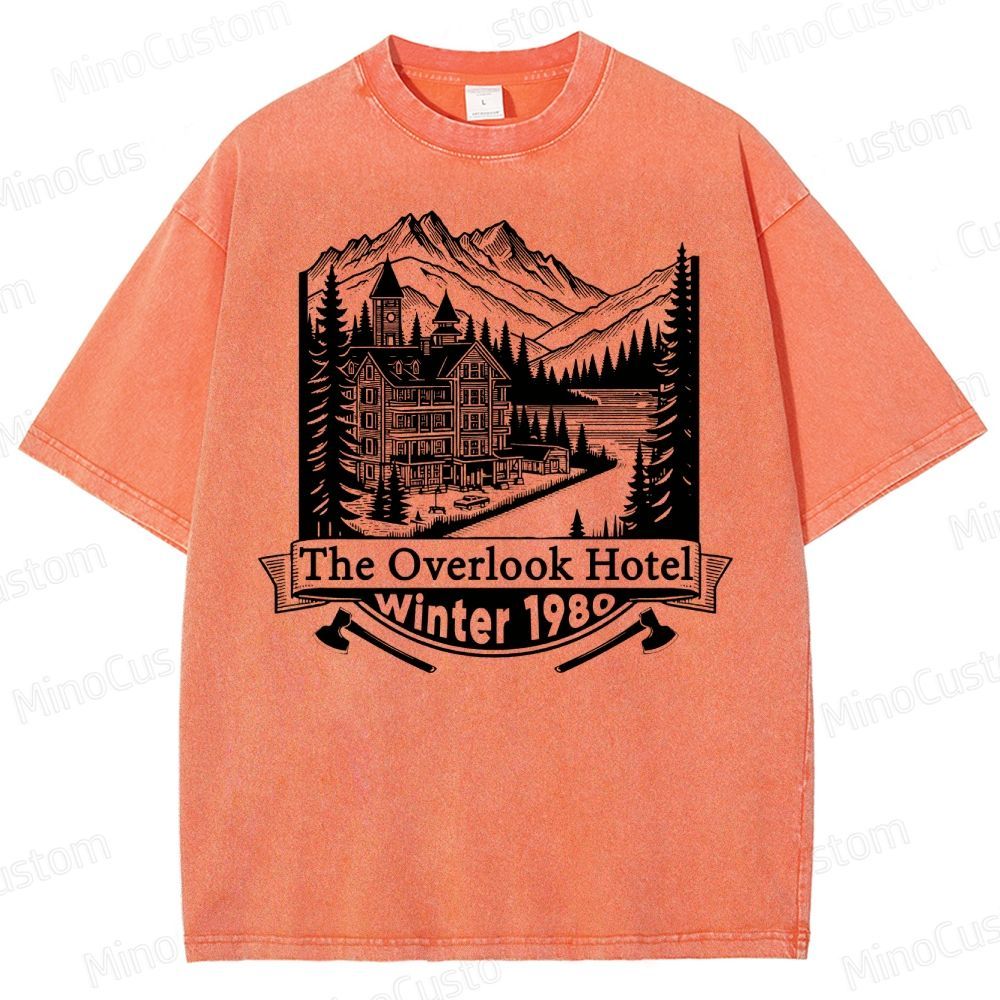 Overlook Hotel Winter 1980  Washed T-Shirt 